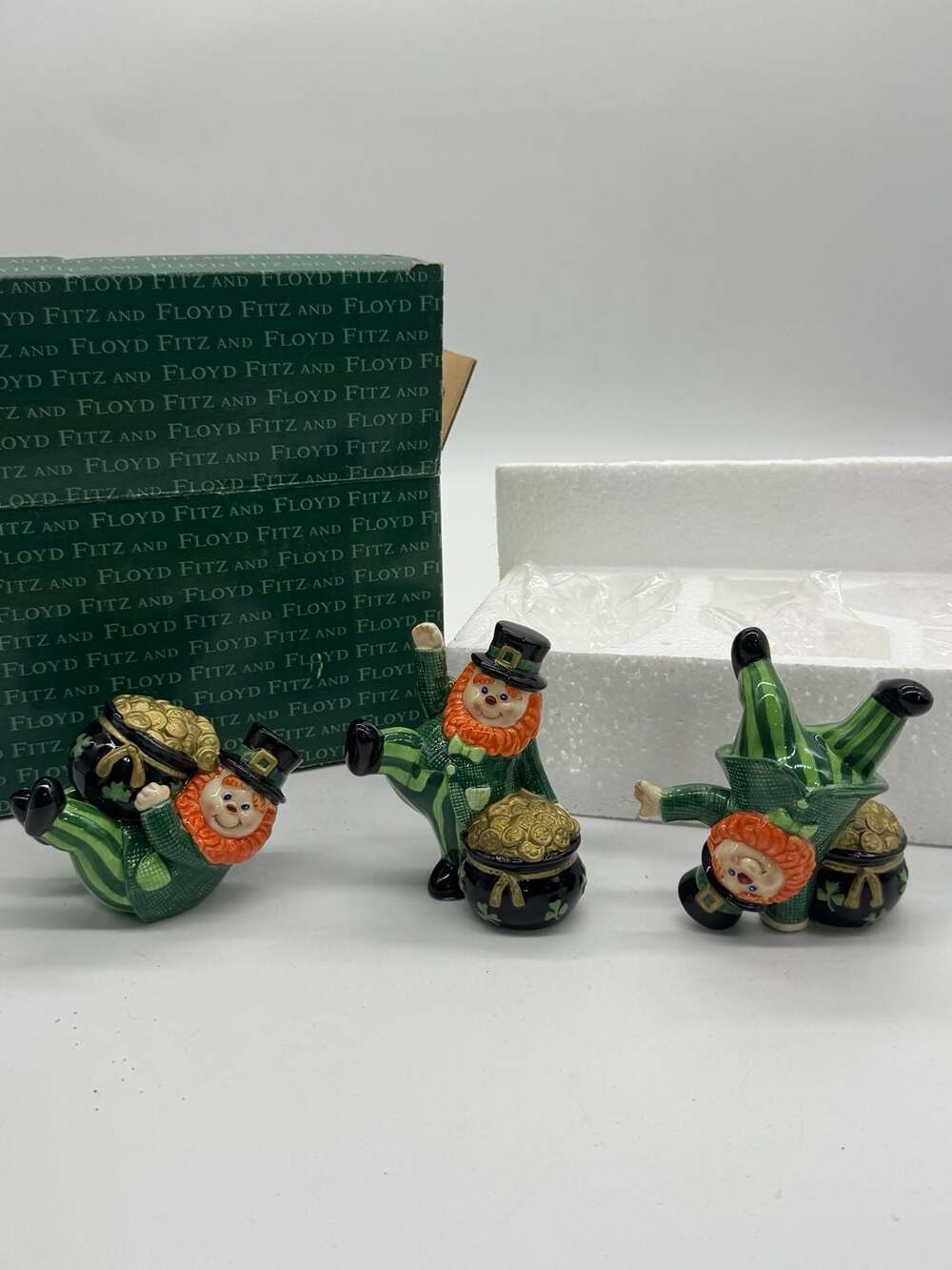Fitz And Floyd Luck Of The Irish Figurine Set - 2004 (Rare)